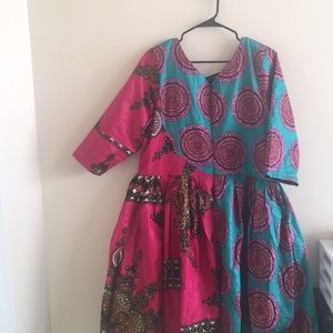 African Print Skater dress